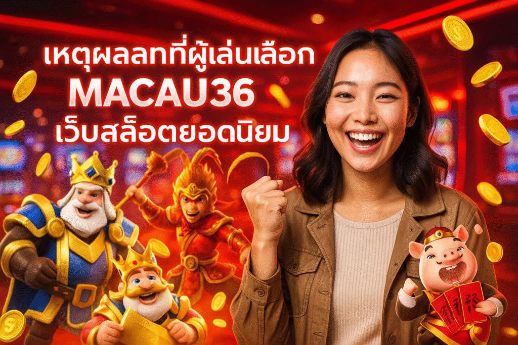 เหตุผลที่ผู้เล่นเลือก MACAU36 เว็บสล็อตยอดนิยม