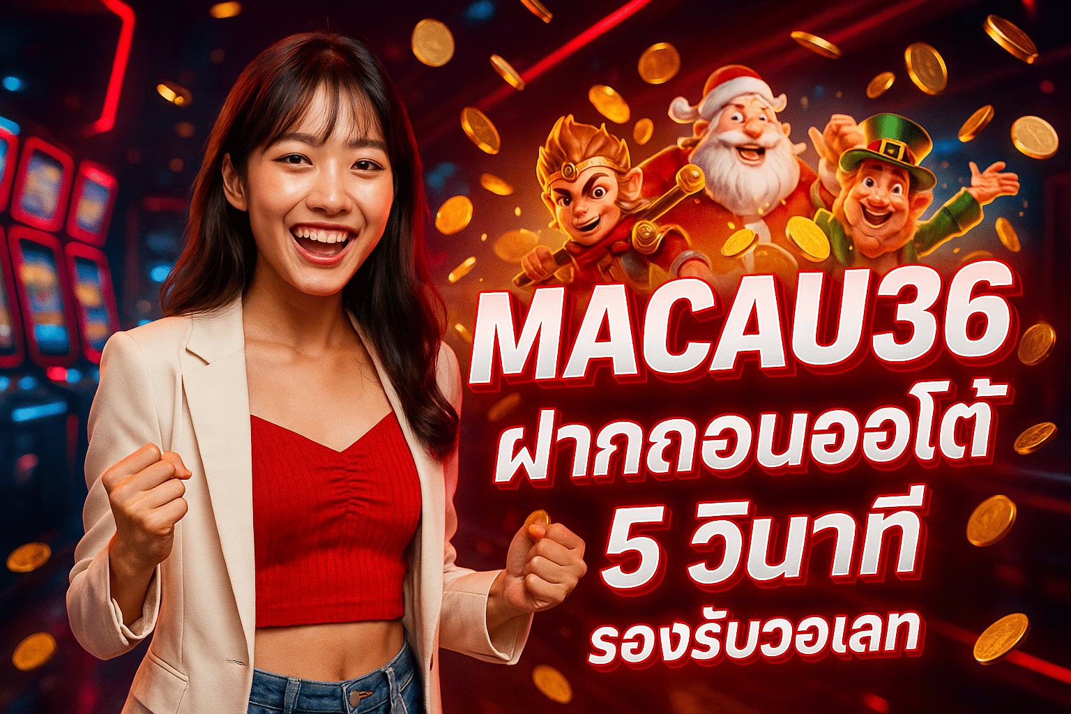 MACAU36 ฝากถอนออโต้ 5 วินาที รองรับวอเลท