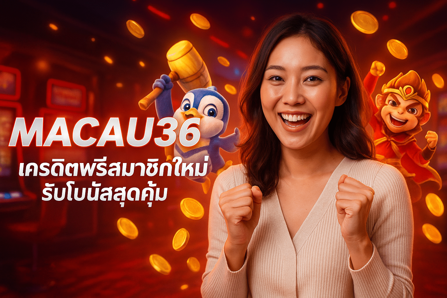 MACAU36 เครดิตฟรีสมาชิกใหม่ รับโบนัสสุดคุ้ม